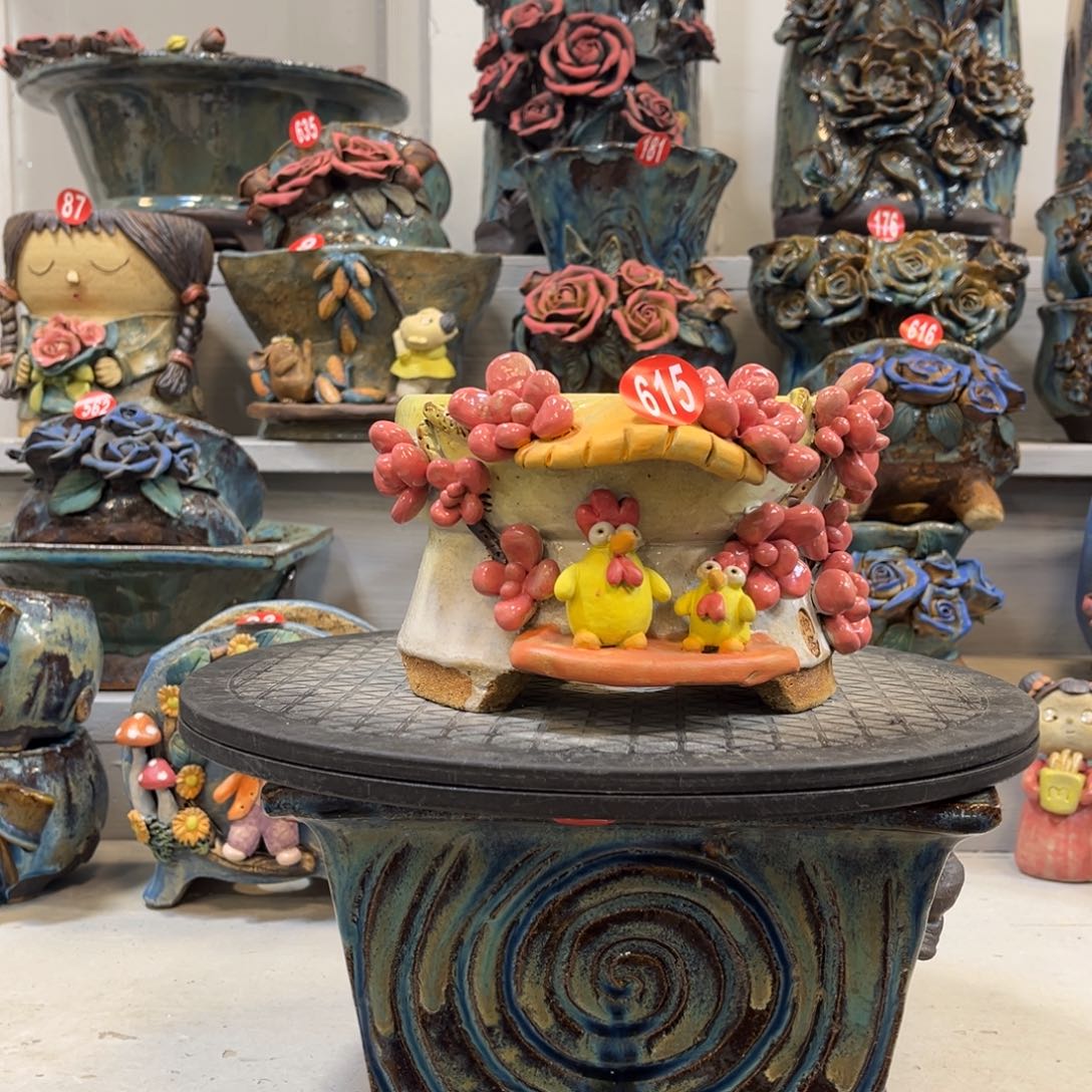 陶瓷福利615 号陶然花盆