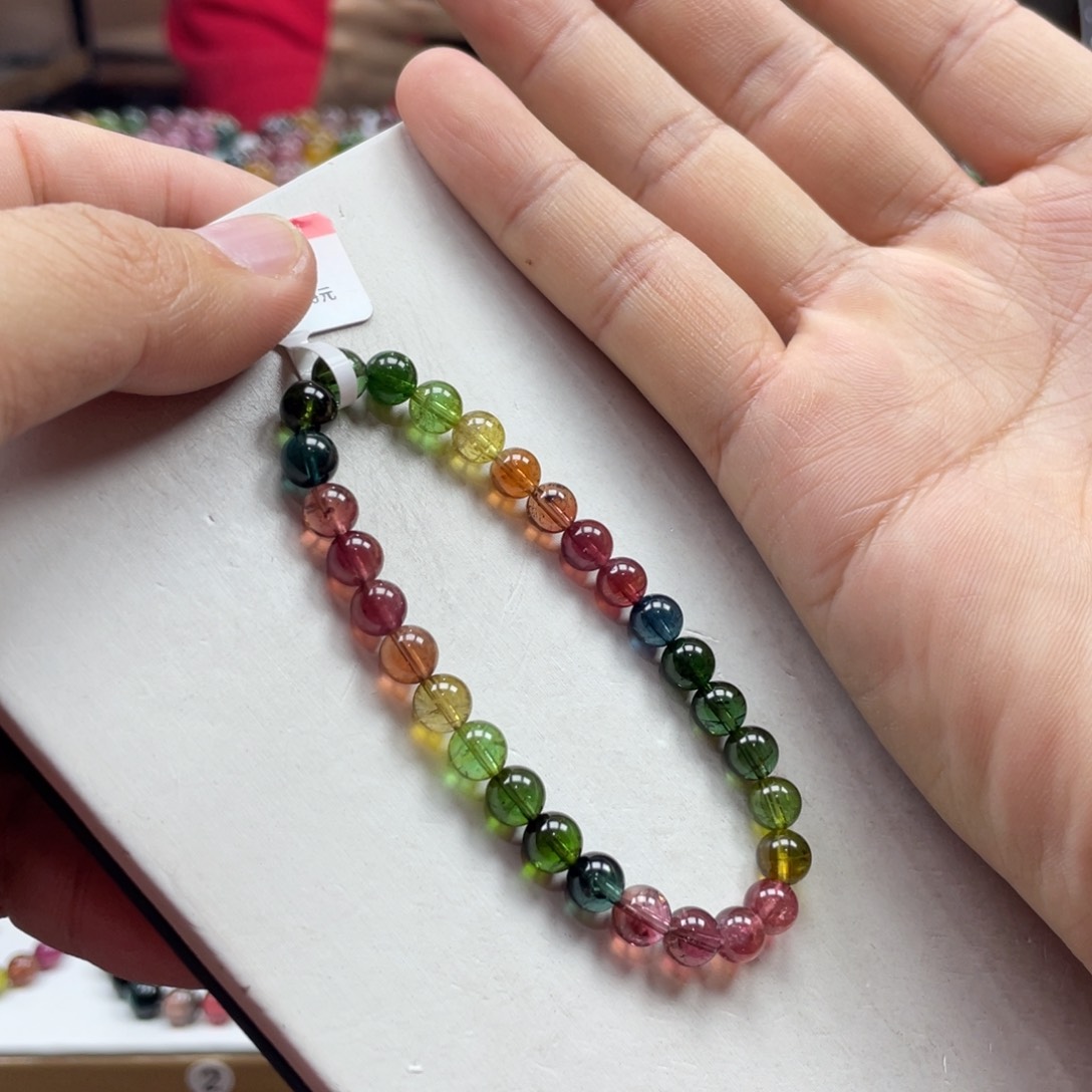 碧玺手串未镶嵌6.5mm.mmmmmmmmmm