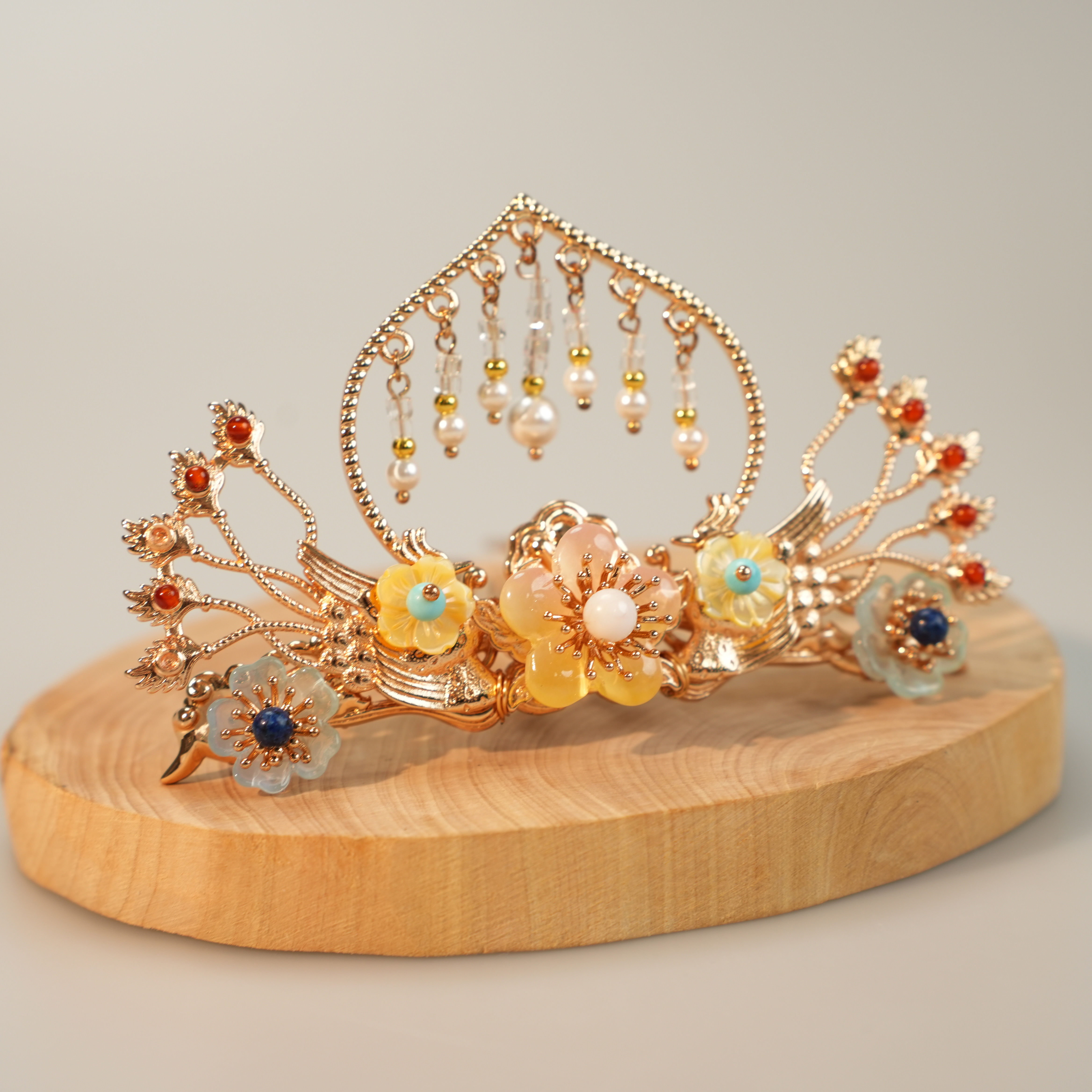 古悦倾城【玄女发冠】古风汉服头饰国风古装发饰复古宋制明制冠配饰