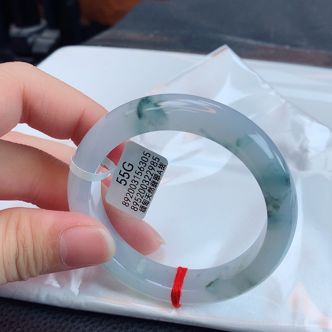 翡翠手镯未镶嵌天然缅甸翡翠A货手镯