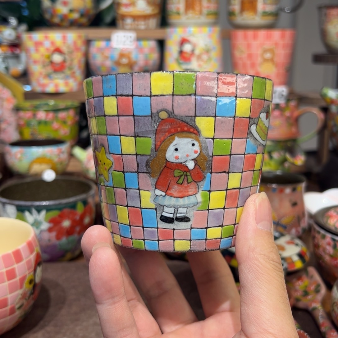 紫砂 景德镇陶瓷手绘杯微瑕疵