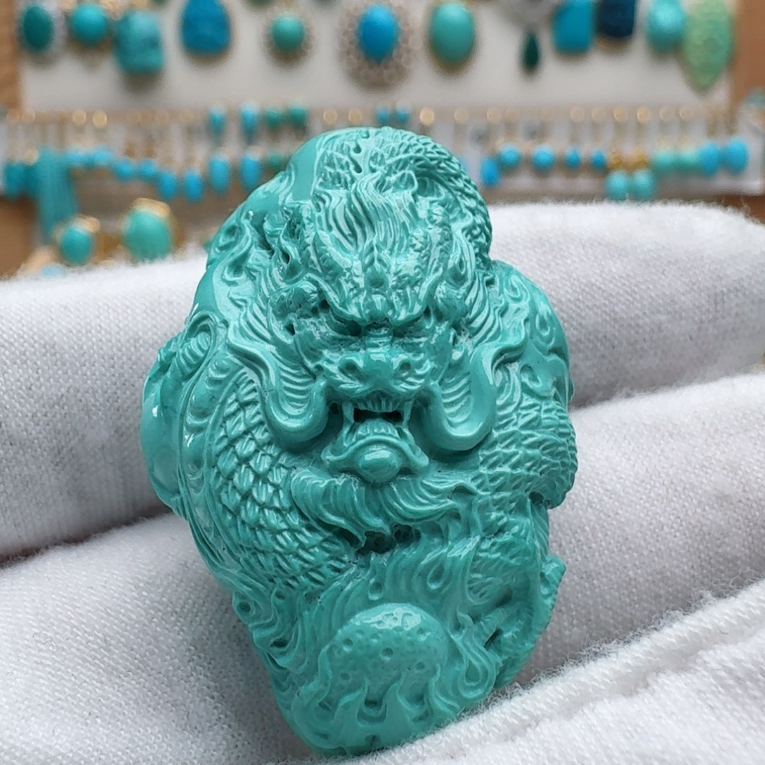 绿松石未镶嵌吊坠(不含链)