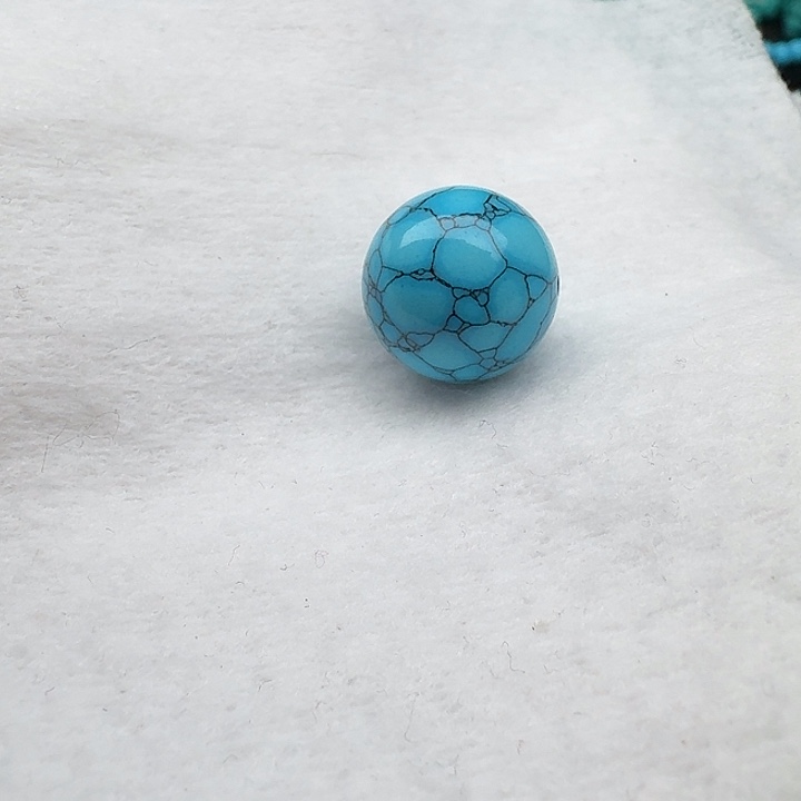 尺寸：16➕蓝网纹圆珠一颗