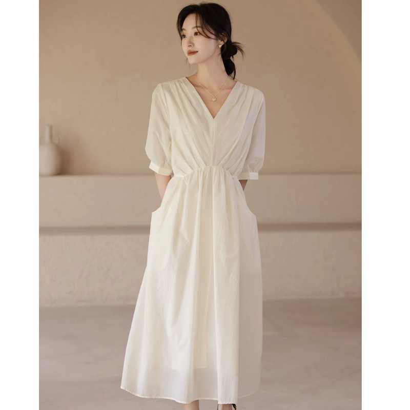 飘逸感高级感连衣裙女夏2025年夏季新款大码a字裙时尚长裙 1996