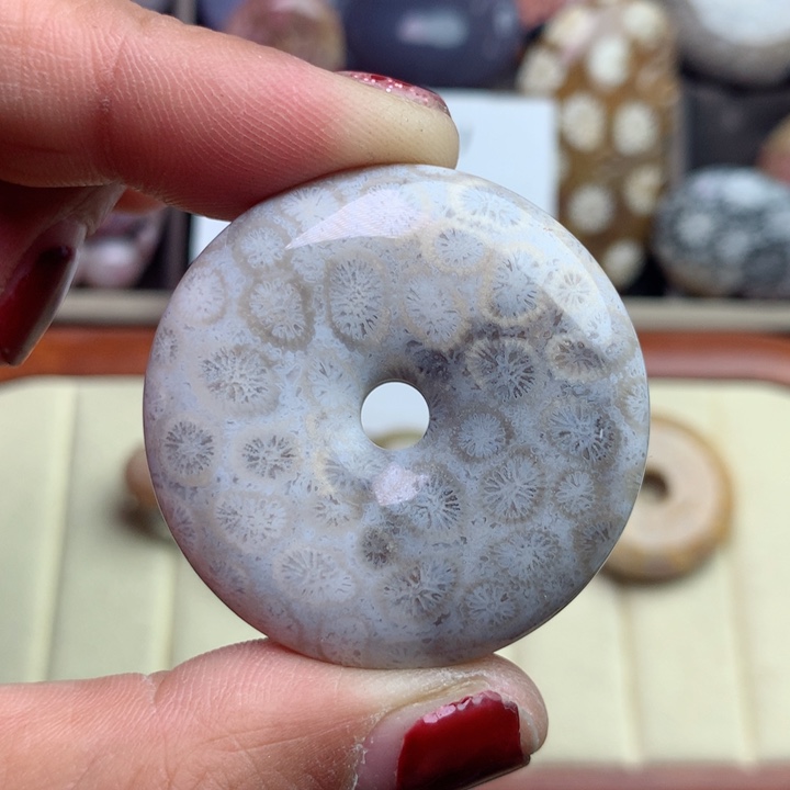 硅化珊瑚（珊瑚玉）颈饰未镶嵌