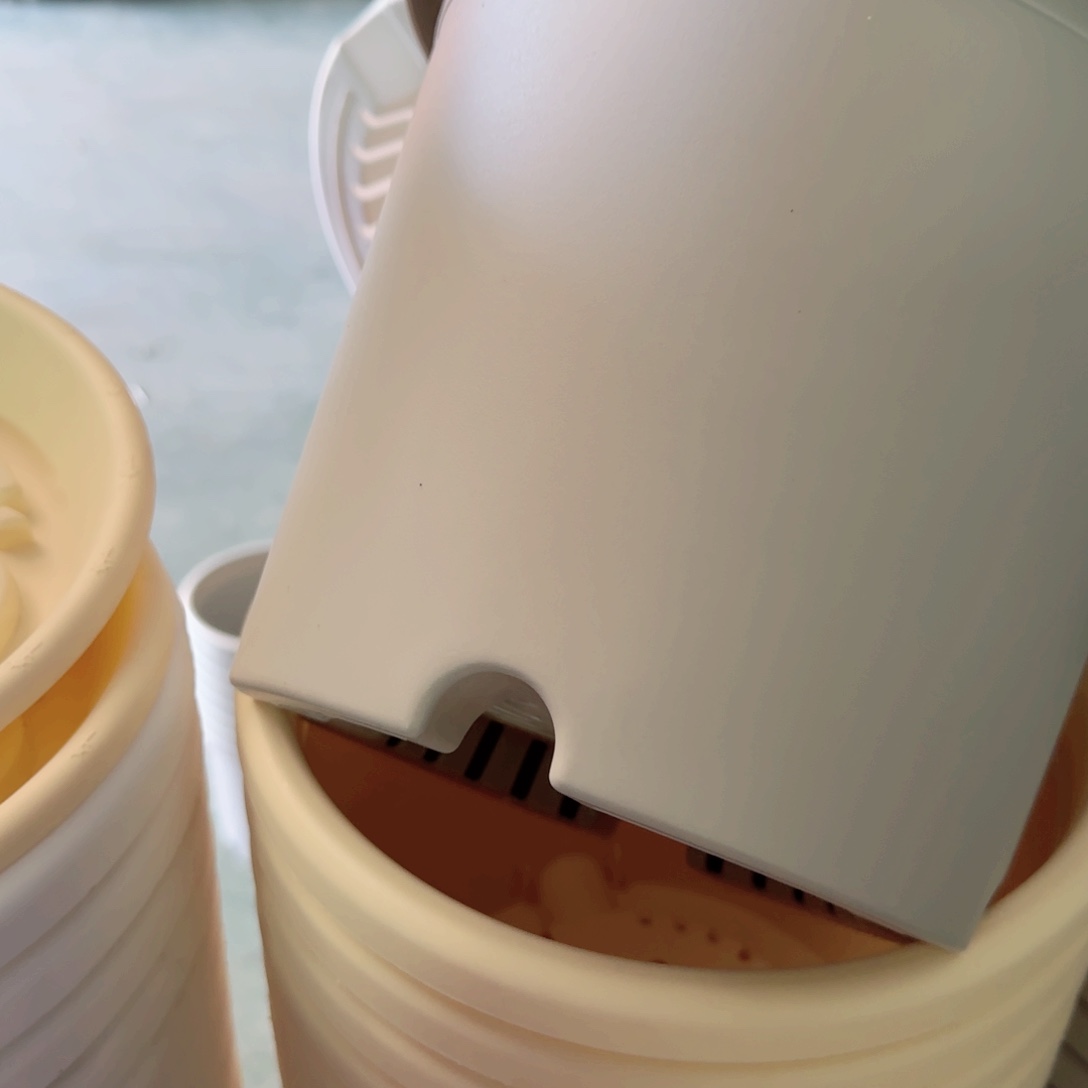 树脂四季盆4#无拖灰白微瑕8