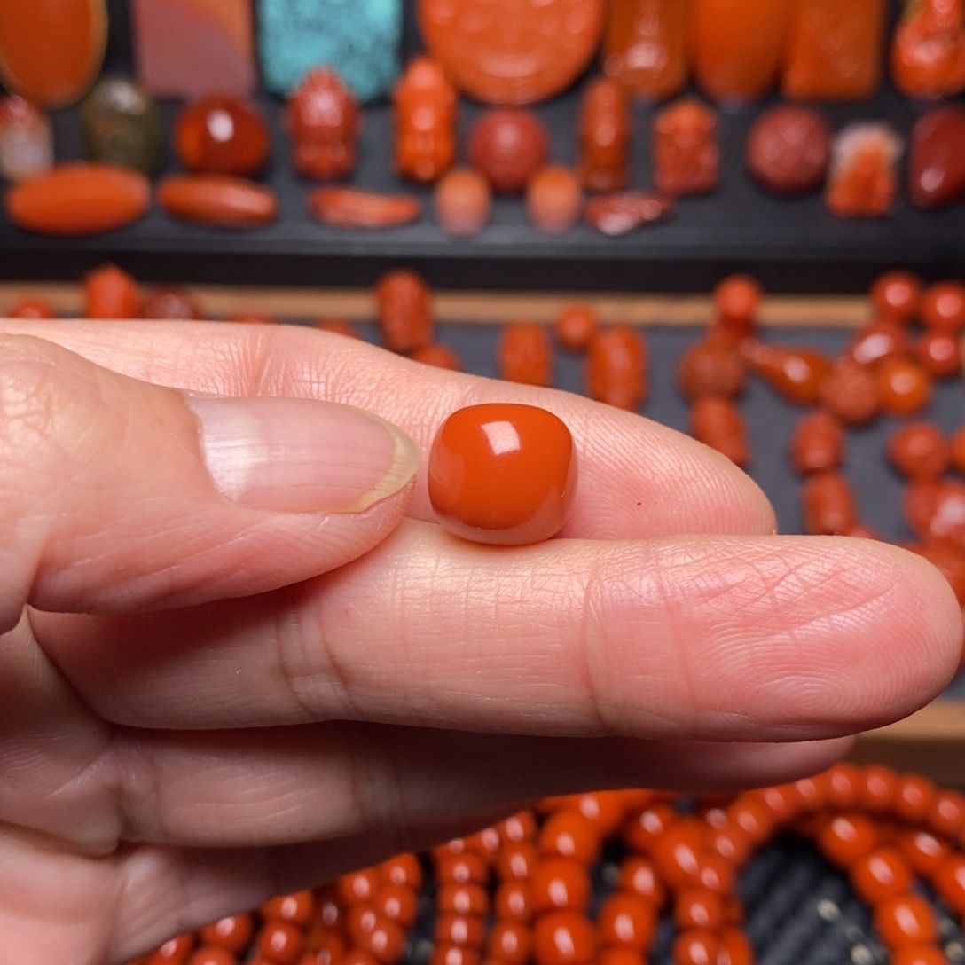 南红玛瑙精工老型1.2未镶嵌青****店