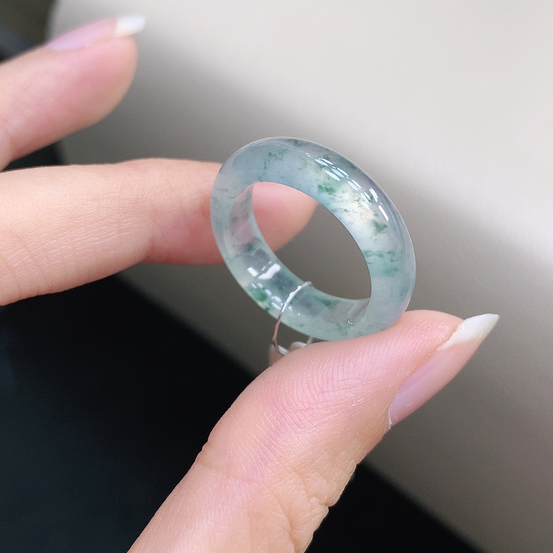 翡翠戒指未镶嵌缅甸翡翠A货