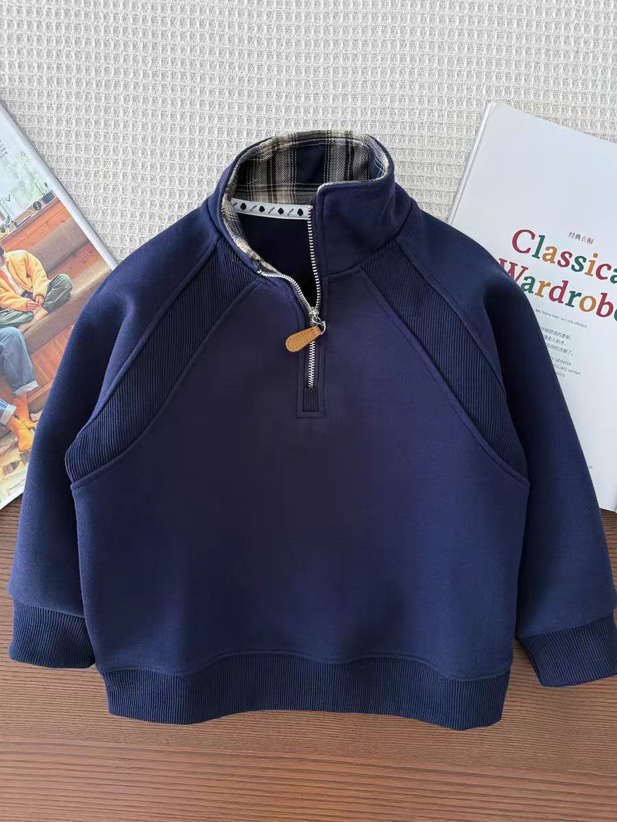 【2025春秋5333】中大童儿童春秋新款拉链卫衣休闲潮童洋气时尚卫衣