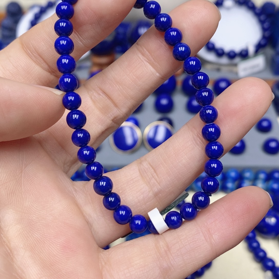 青金石未镶嵌手链