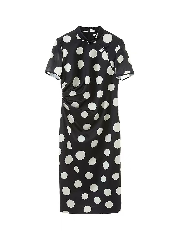 018大宇【朗*家】民族风中长裙中国风单旗袍旗袍设计师气质显瘦春夏