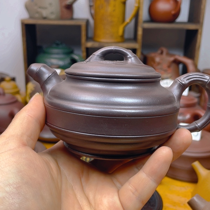紫砂茶壶紫砂壶微松盖