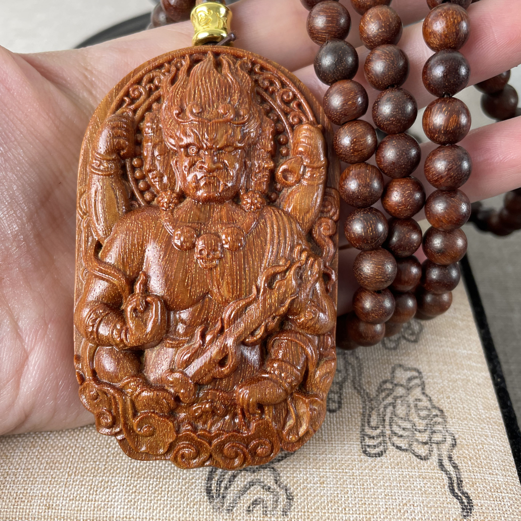 龙鳞满星不动明王牌挂件