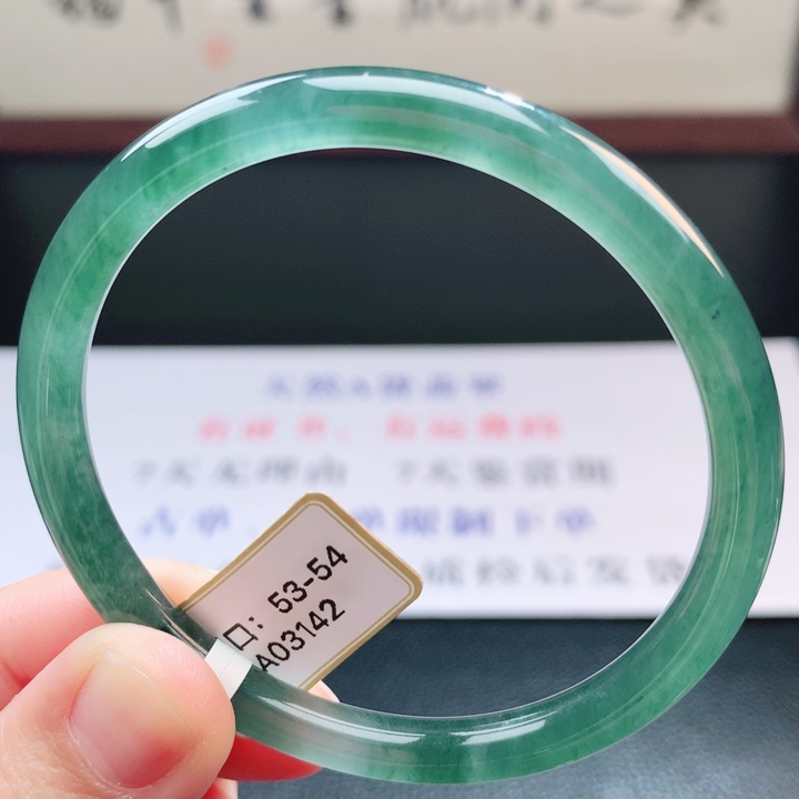 翡翠未镶嵌手镯翡翠手镯18