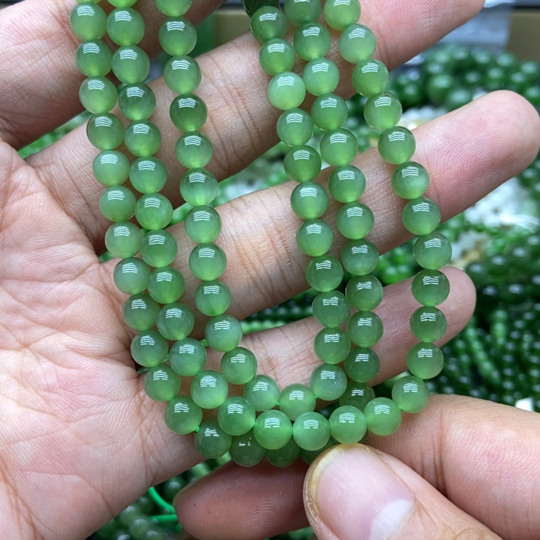 和田玉（碧玉）未镶嵌项链