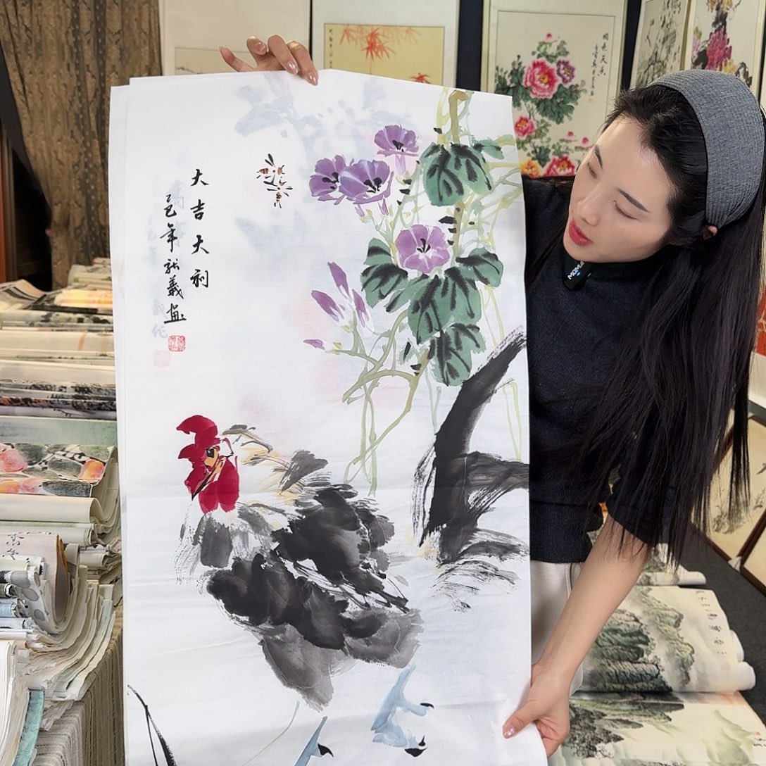 纯手绘国画作品好看