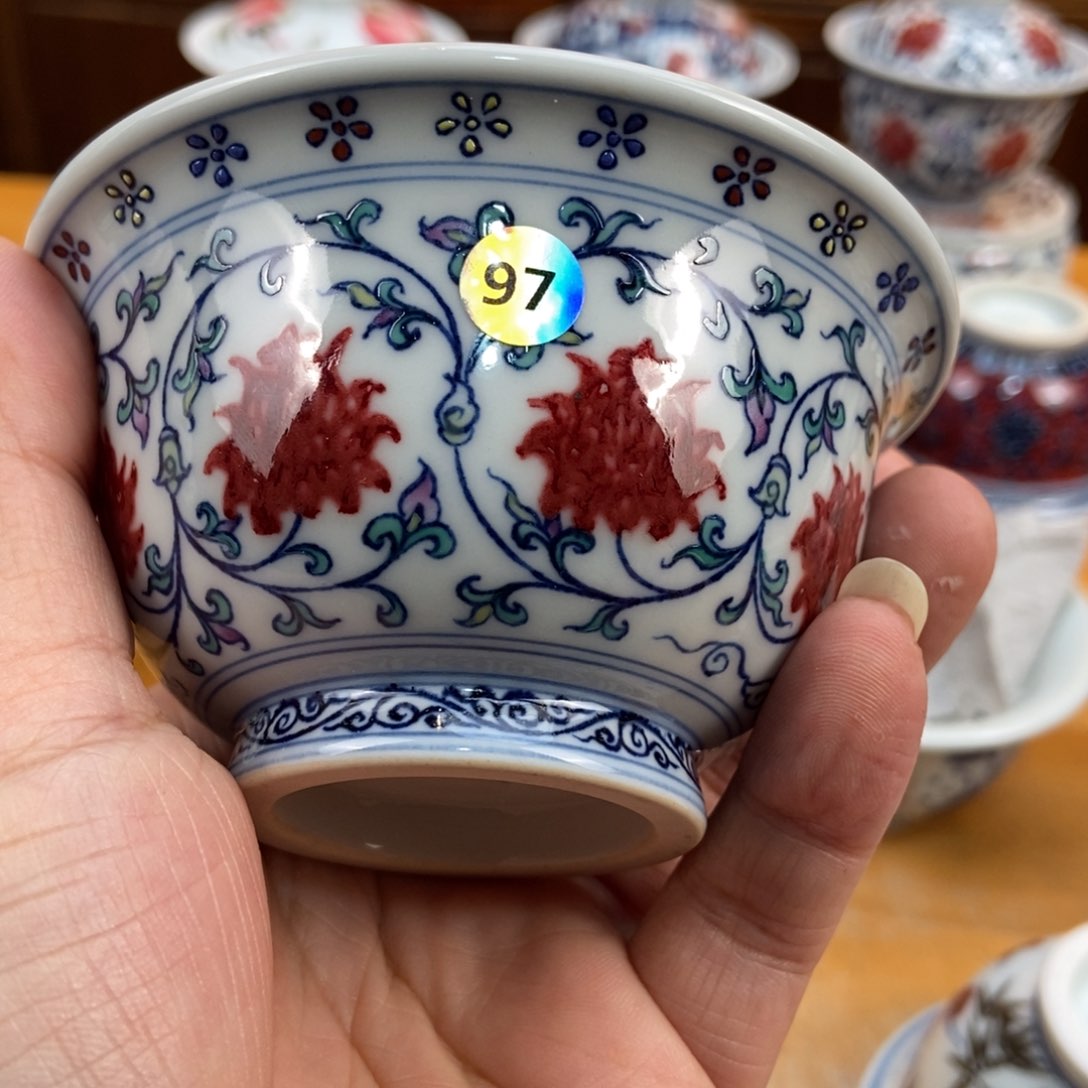 手绘现代茶具非古董