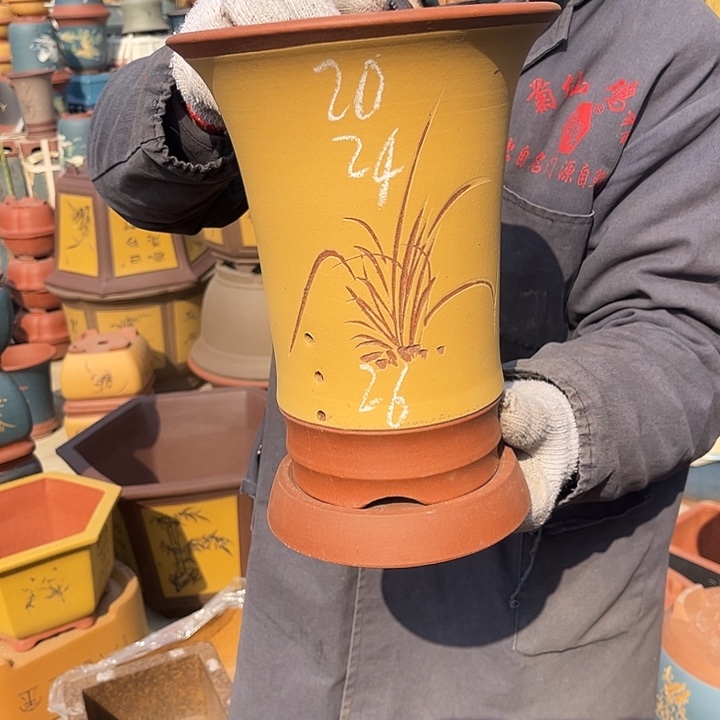 紫砂紫砂花盆也可以