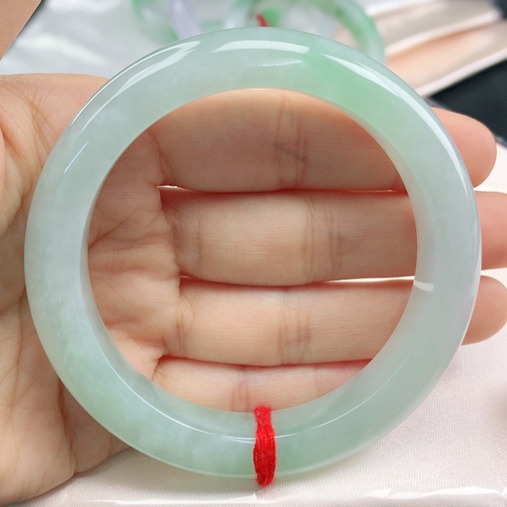 翡翠手镯未镶嵌冰葡萄肉56