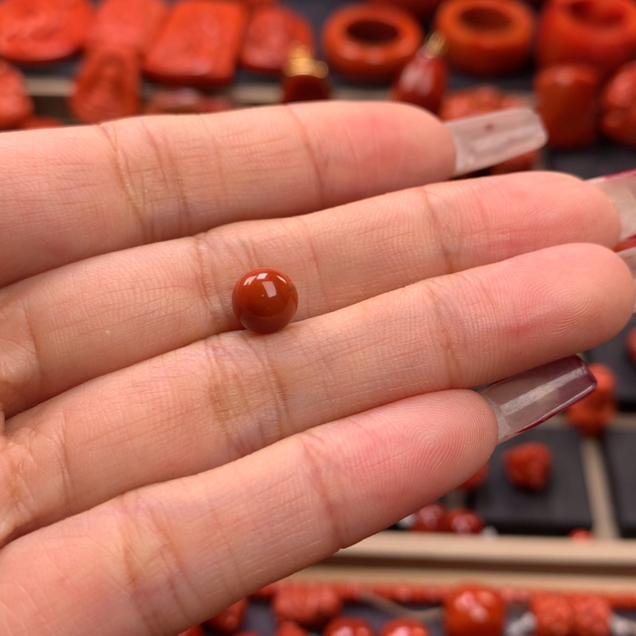 【闪购商品】南红玛瑙圆珠单珠7mm未镶嵌