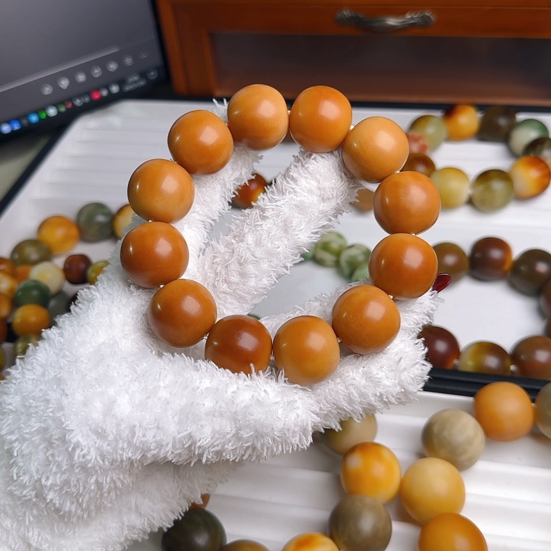 菩提根/象牙果手串卡 22.5干磨落地果