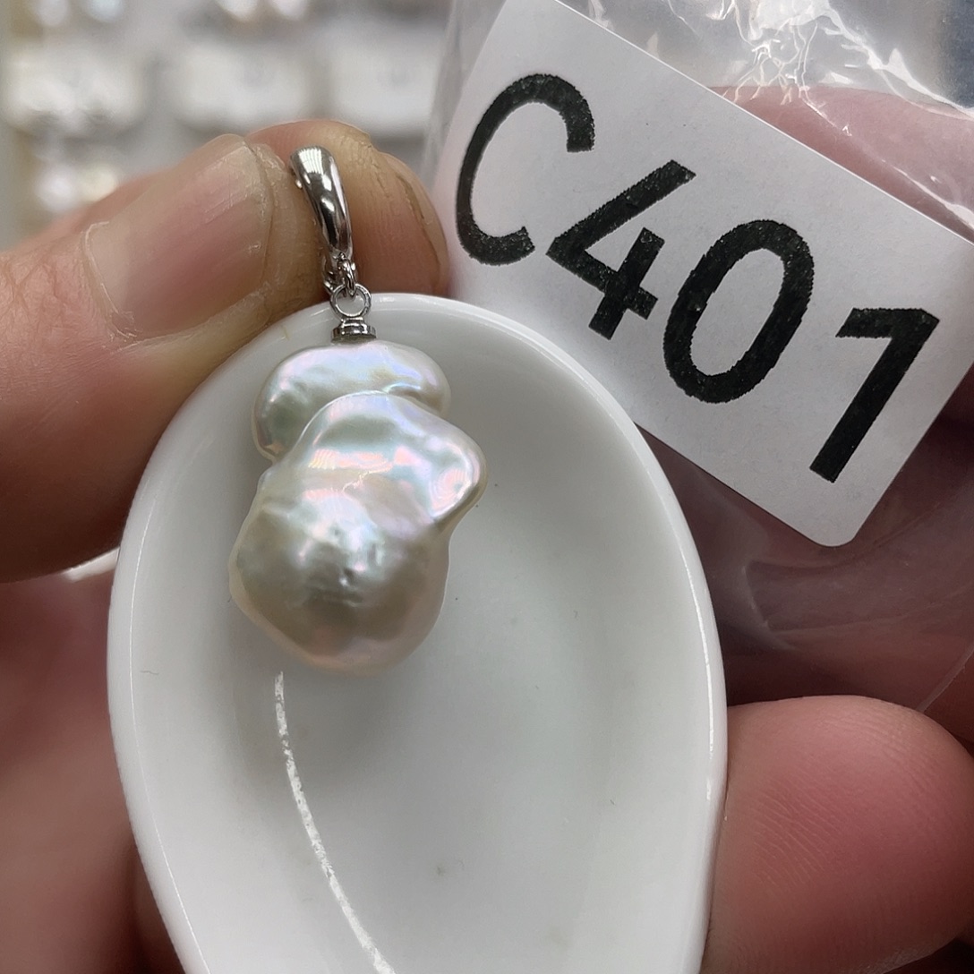 淡水珍珠颈饰银S925镶嵌