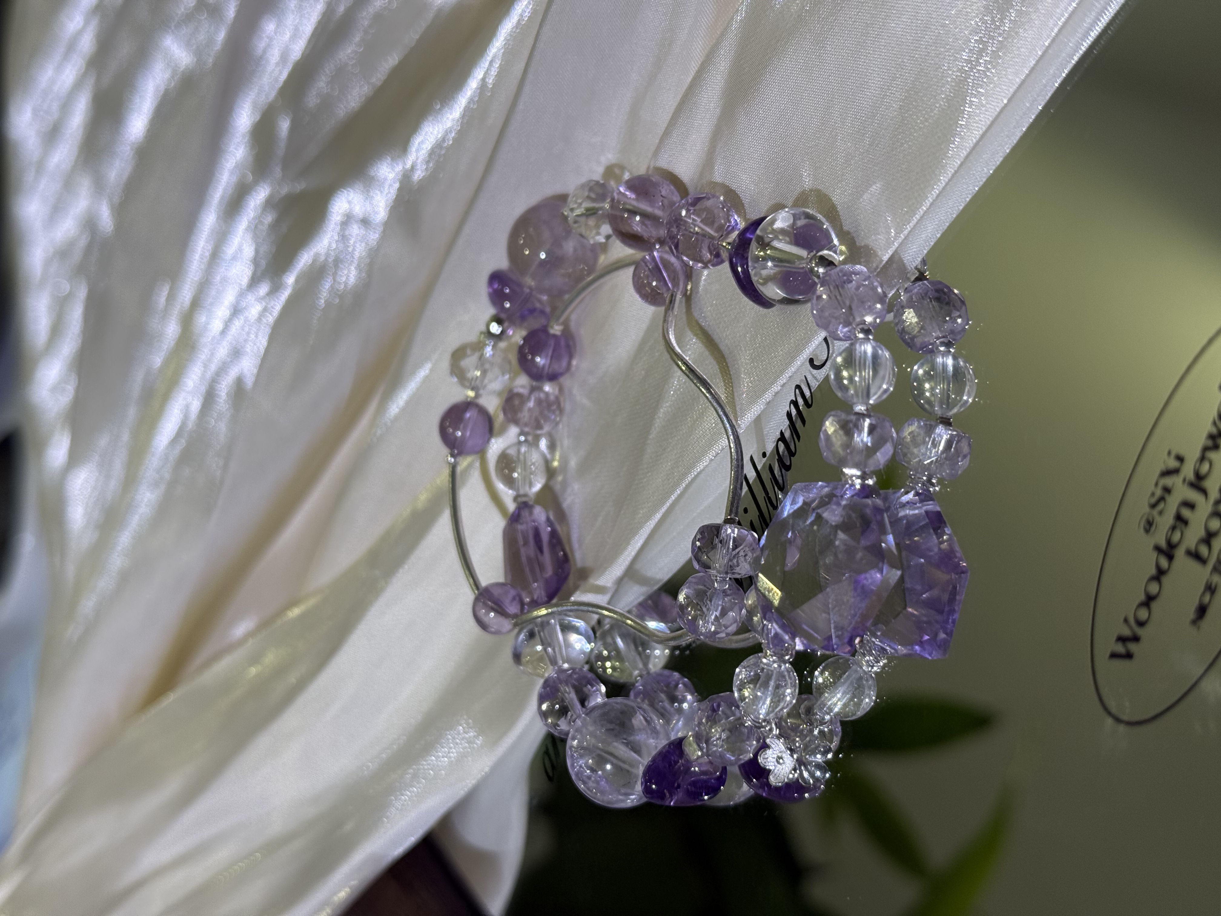 天然紫水晶九紫离火星星设计款双圈s925