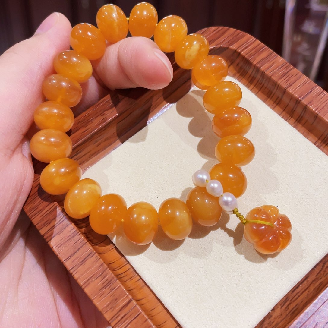 蜜蜡手链未镶嵌手串