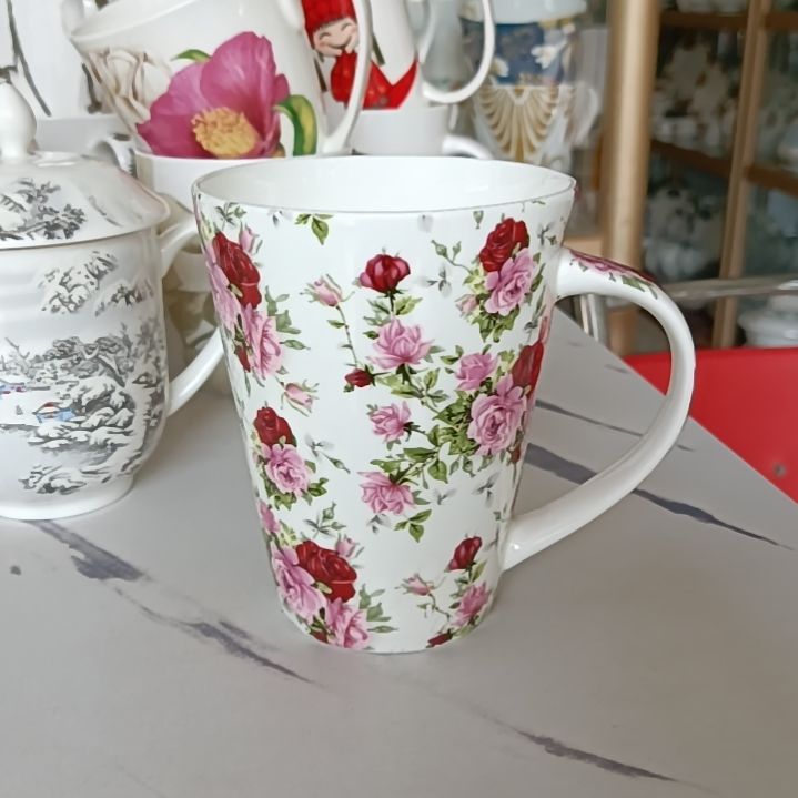 骨质瓷400毫升大杯子