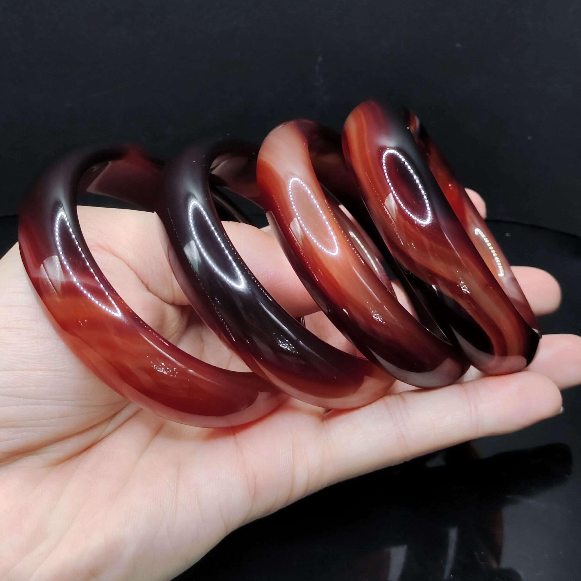 【康康严选】雪离子宽条手镯J7【多样性发其一】圈口52-64mm