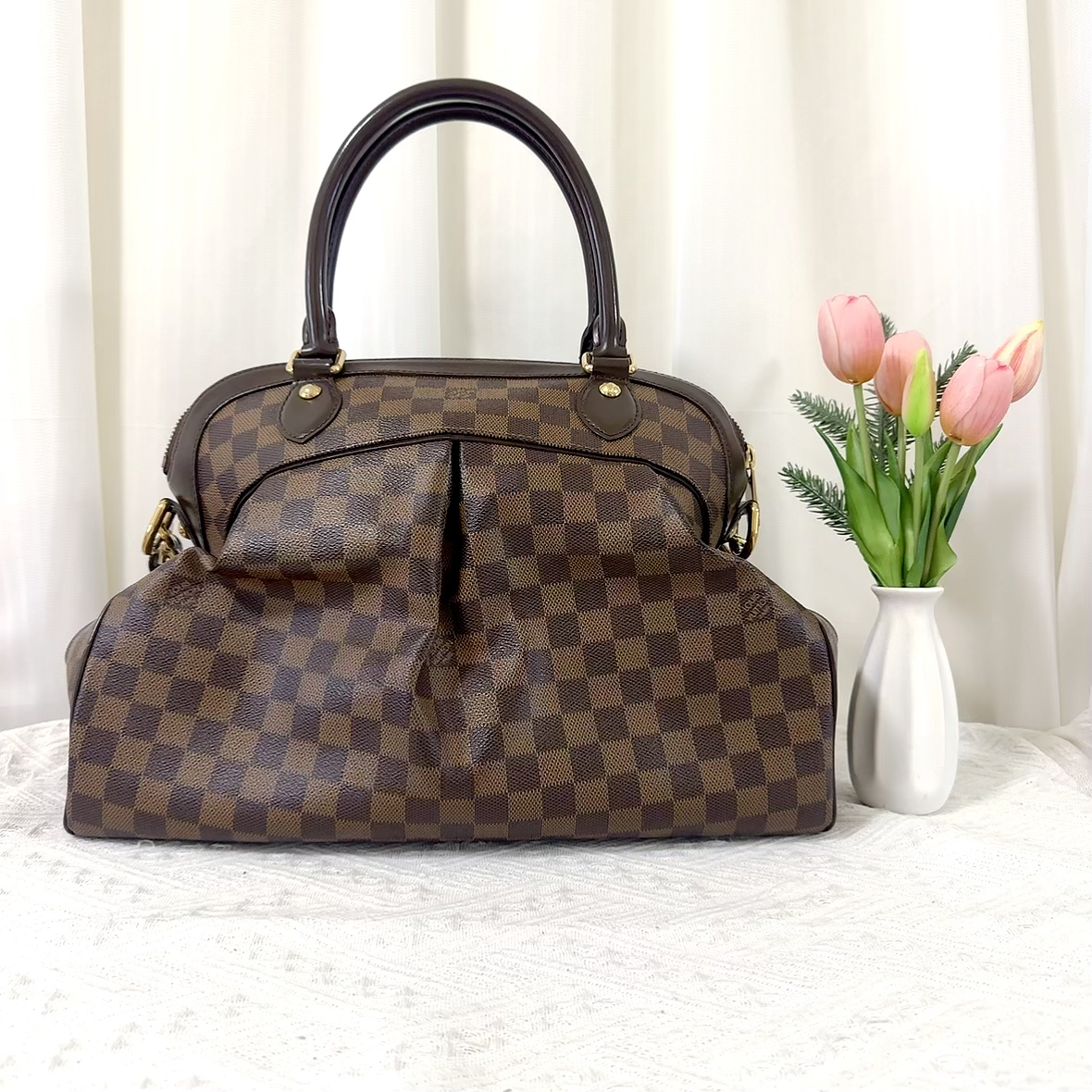 95新 LouisVuitton/路易威登 棋盘格葫芦包