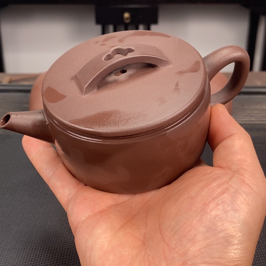 茶壶紫砂紫泥汉瓦容量220毫升