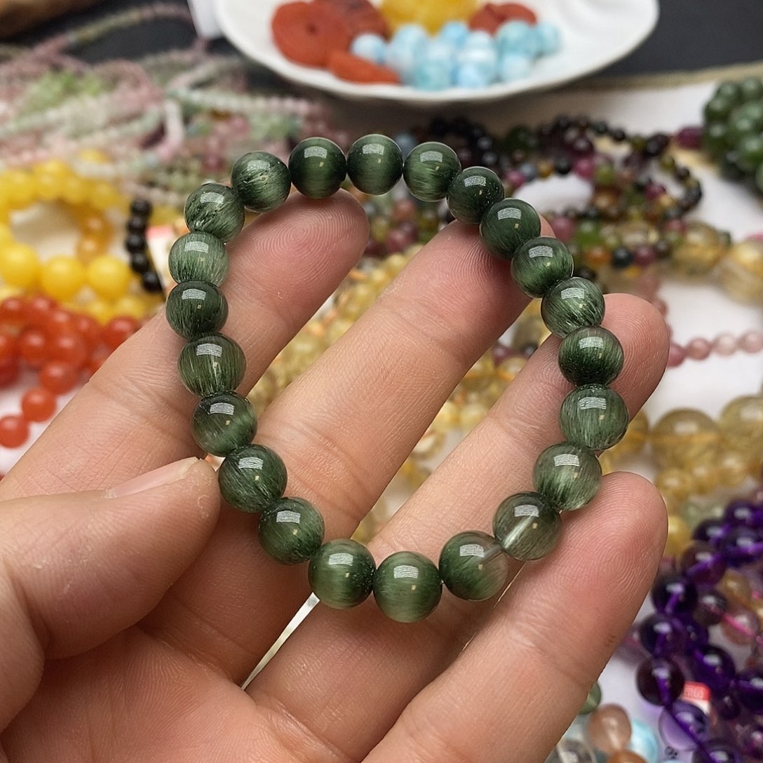 水晶手链未镶嵌咕****?……