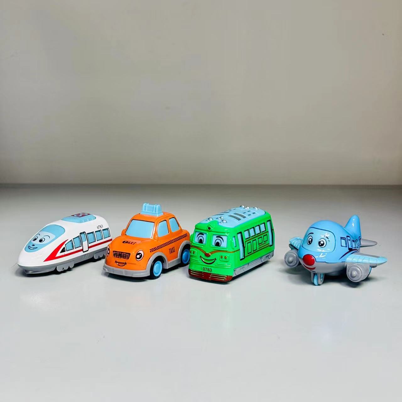 新款合金口袋车城市交通系列回力条车