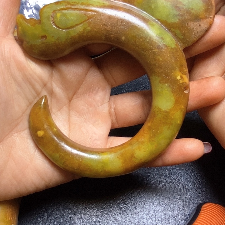 白玉菩提吊坠摆件