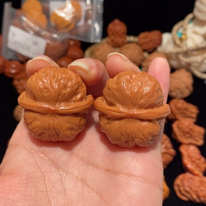 文玩核桃把件男*36达摩