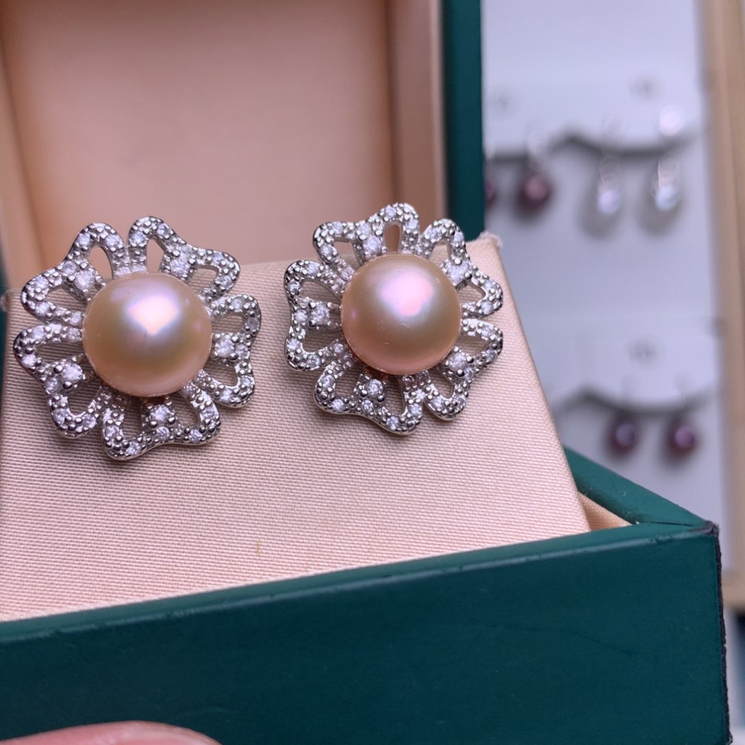 未镶嵌耳饰淡水珍珠