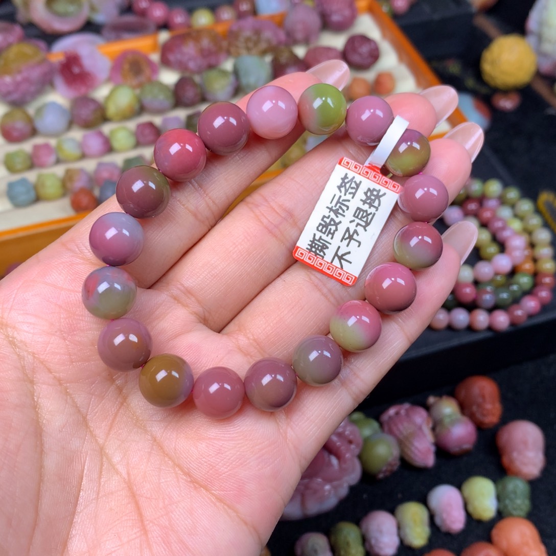 玛瑙/玉髓未镶嵌手链10+
