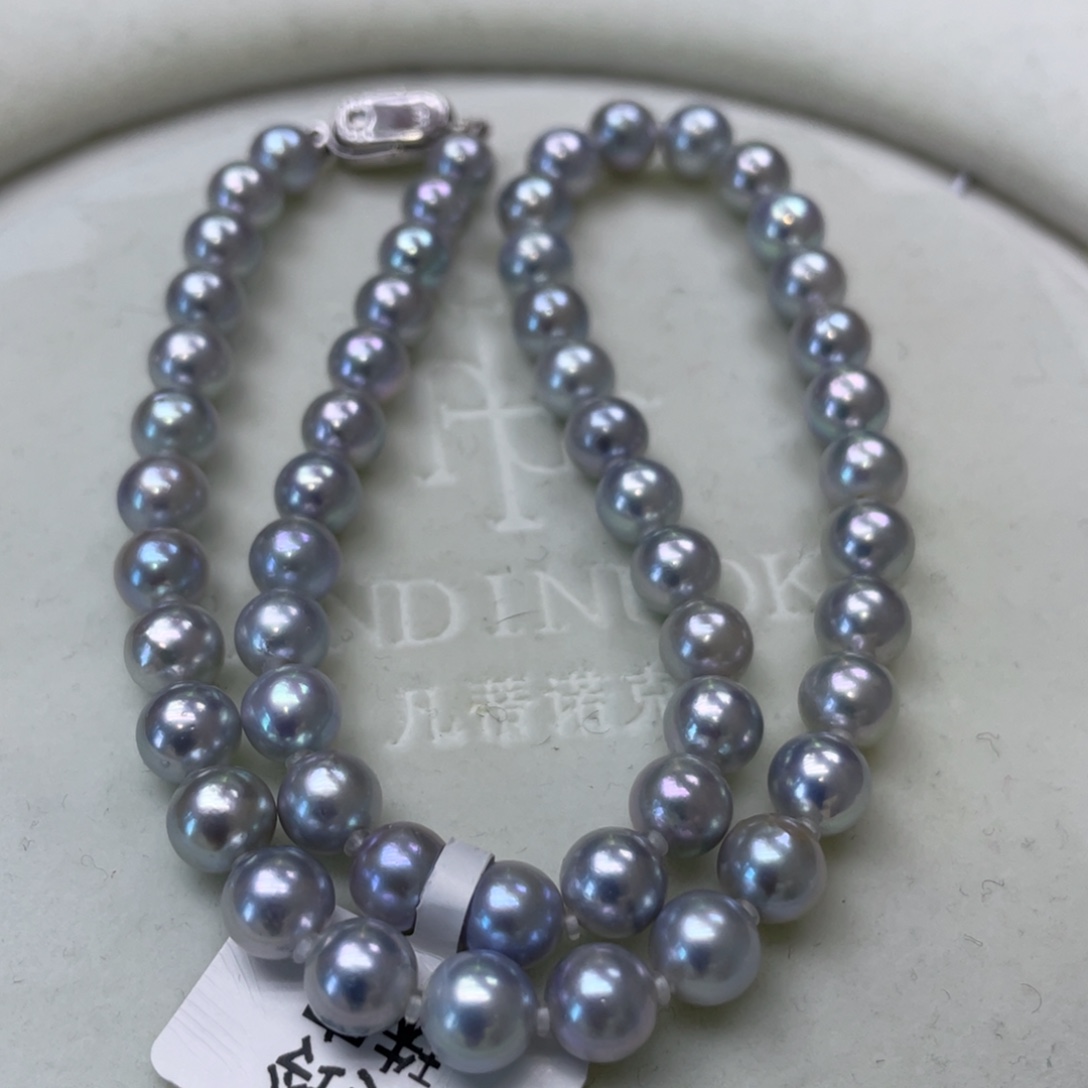 颈饰银S925镶嵌海水珍珠