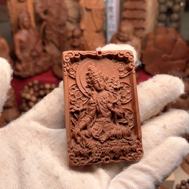 檀香木其他老山檀手把件奶香