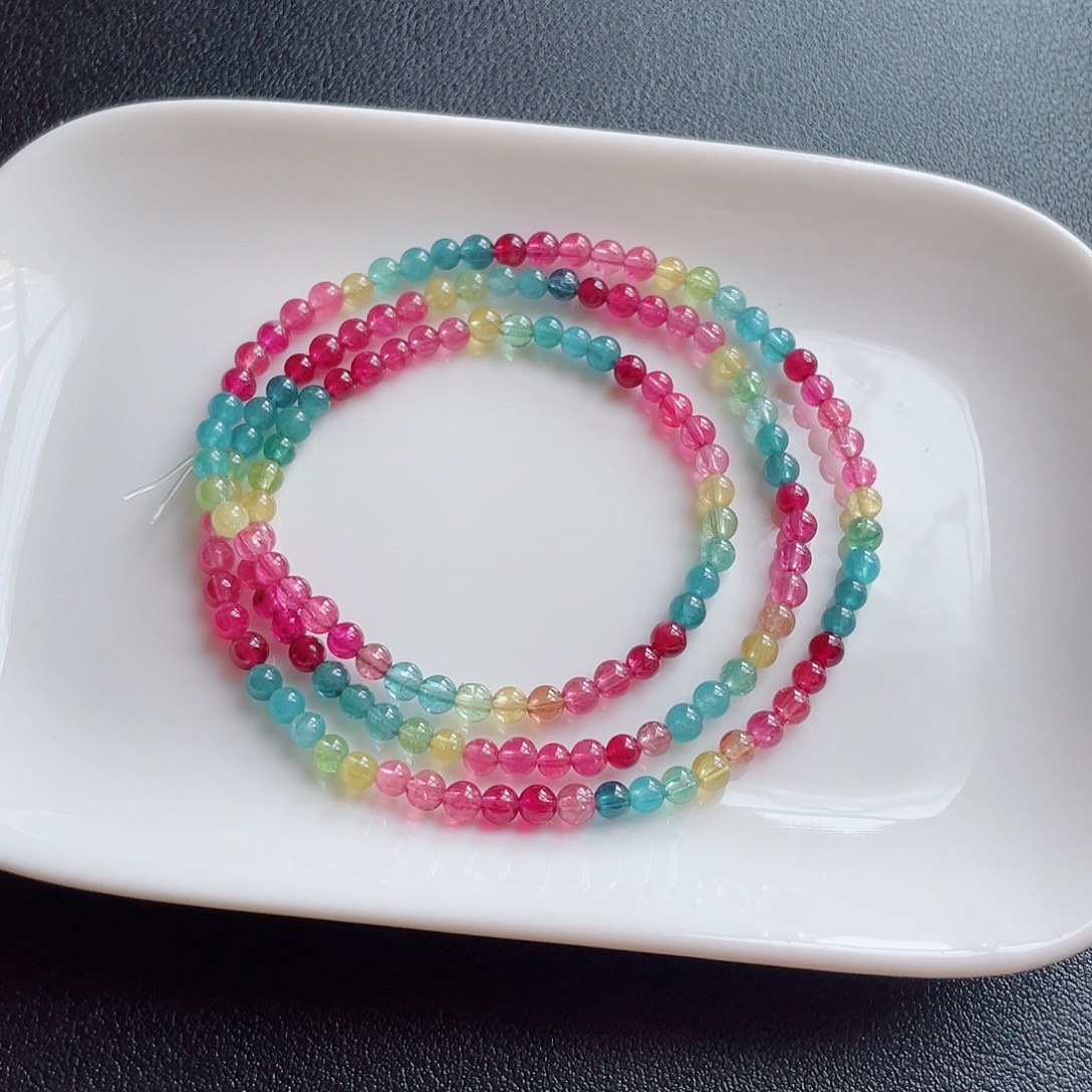 手链未镶嵌碧玺3.8mm左右