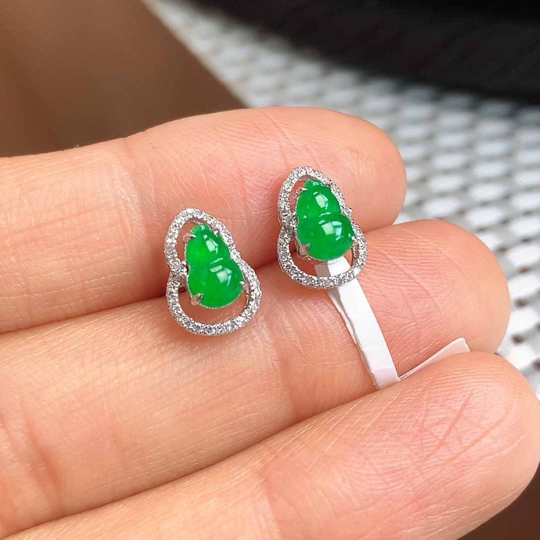 翡翠颈饰18K金镶嵌上新