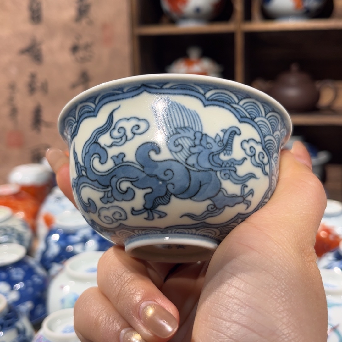 微瑕景德镇陶瓷主人杯