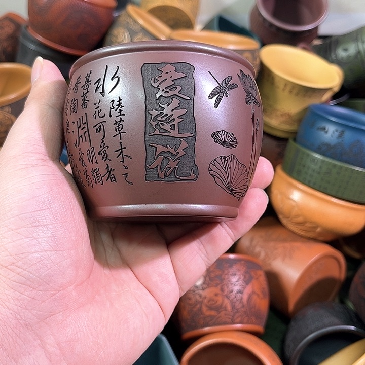 茶杯紫砂全手工紫砂主人杯