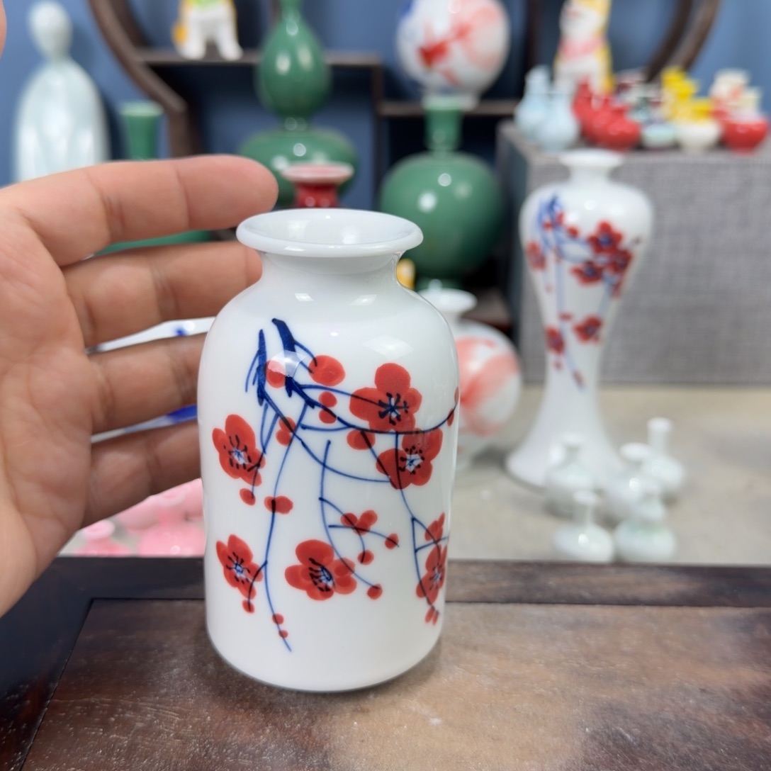 陶瓷手工小花器摆件