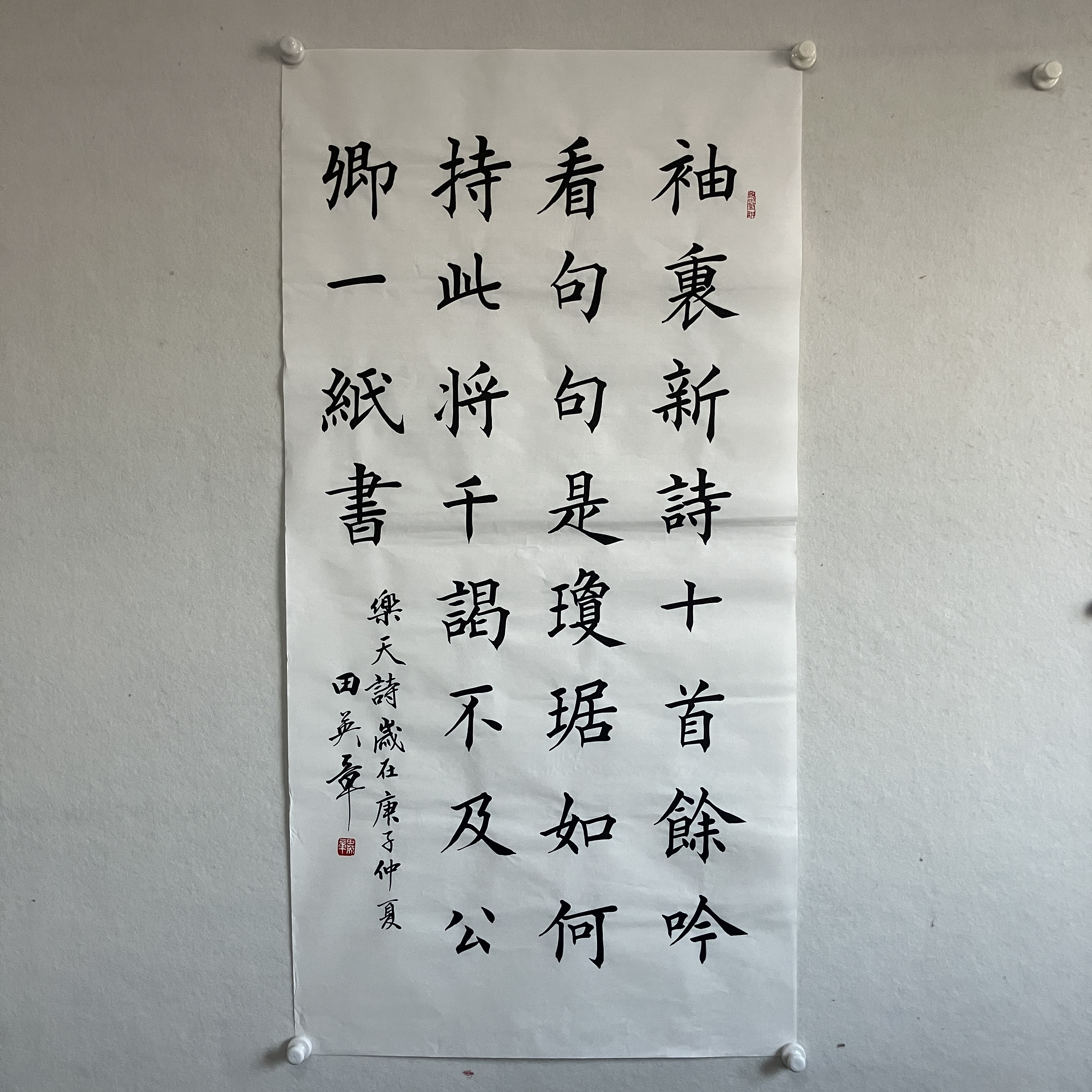 5764书法 纸本水墨136×68cm
