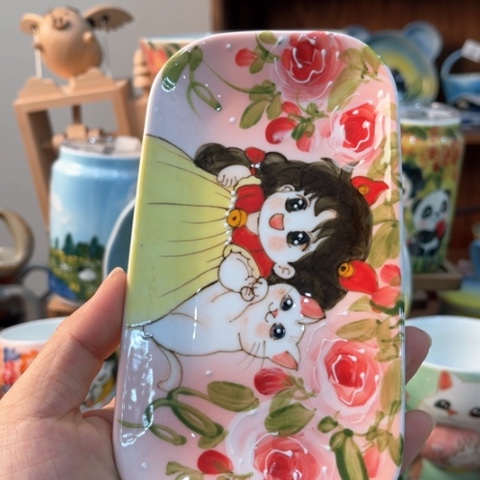 炉景德镇釉下手绘陶瓷 