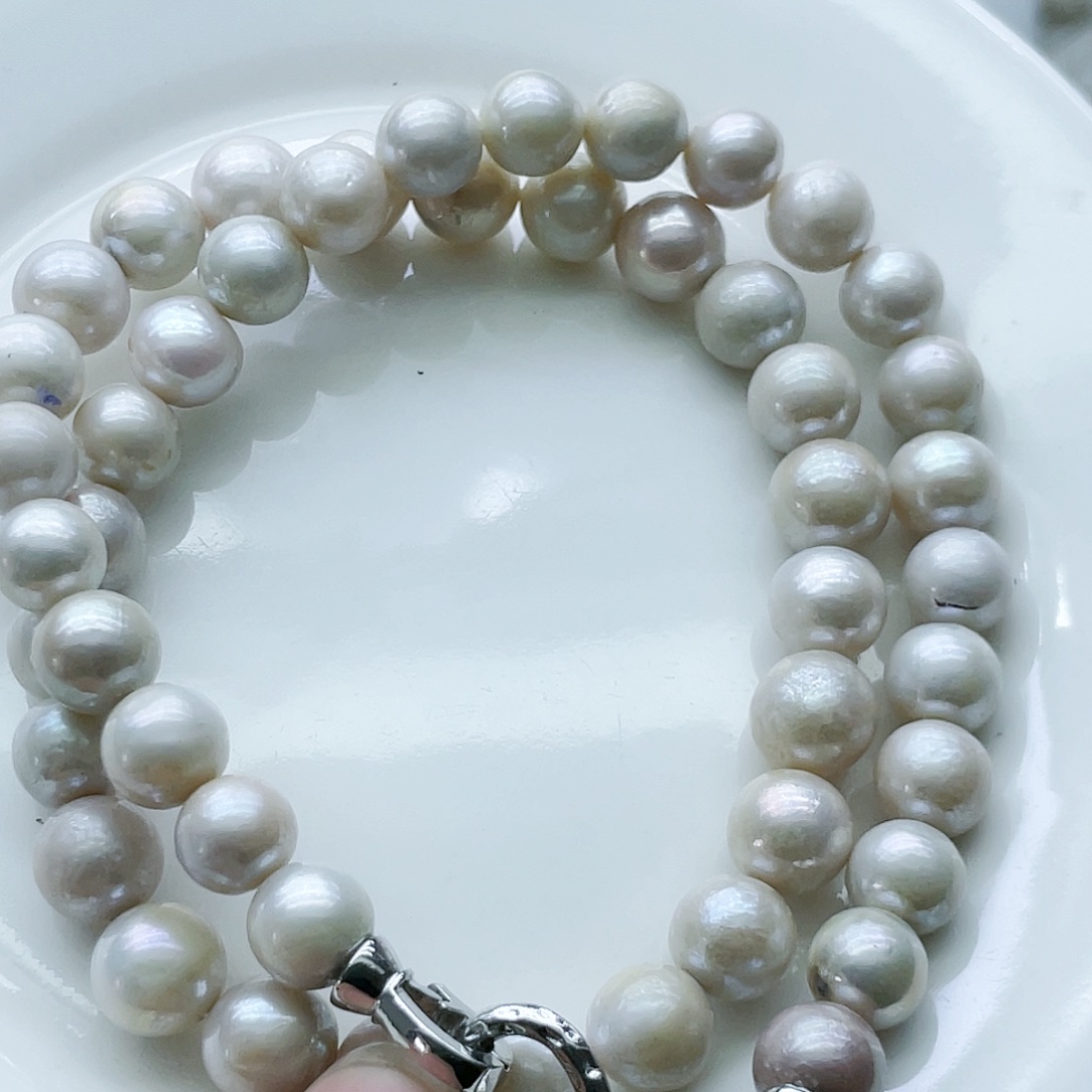 淡水珍珠颈饰钛钢