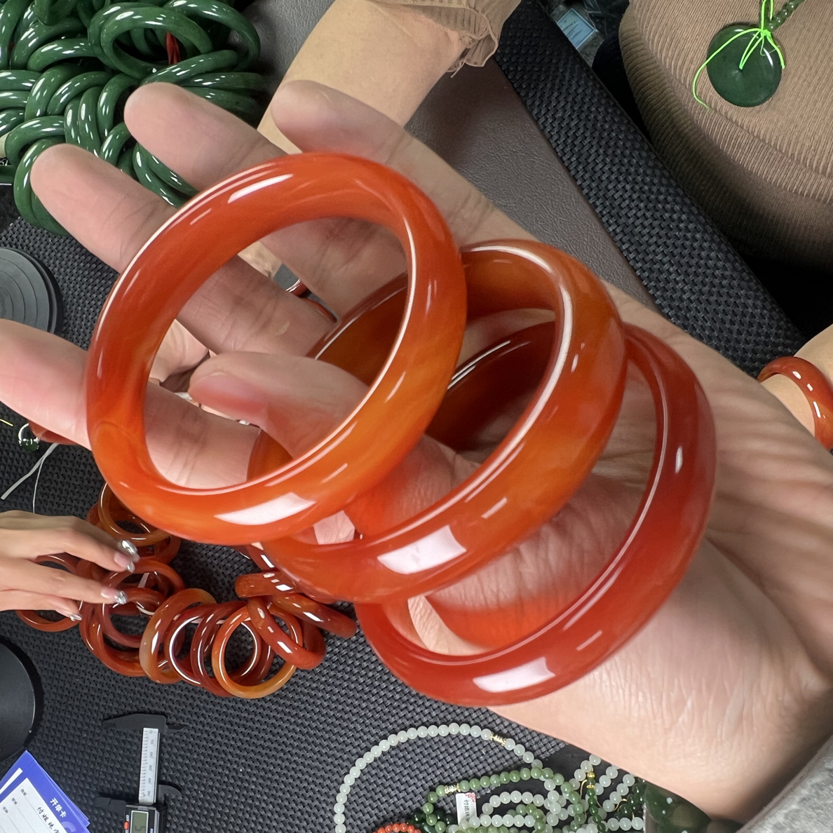 【付姐甄选】红玛瑙贵妃手镯多样性拍一发一