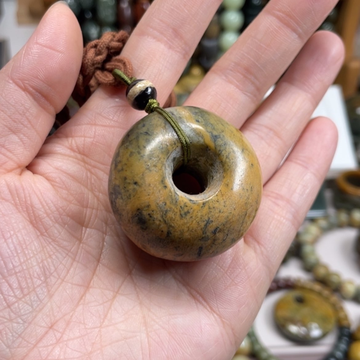 【闪购商品】岫岩河磨玉（透闪石质玉）挂件未镶嵌